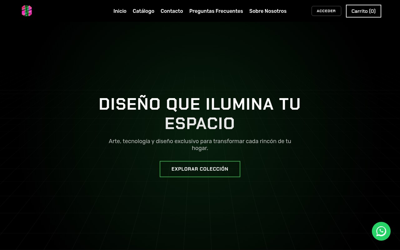 Screenshot del sitio web michi-deco.vercel.app